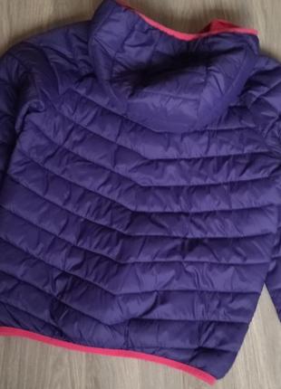 Курточка стегана фіолетова m&s 9-10 років 140 см.5 фото
