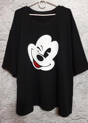 Трендовая стильная футболка большого размера 68-72.