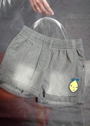 Шорты, на девочку, летние, джинсовые 86-922 фото