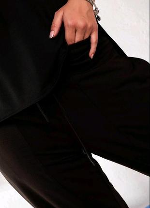 Большие капри 💚 64 62 60 58 р 56 54 52 50 не кашлатится размеры штаны 3/4 бриджі...