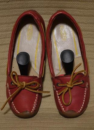Отличные бордовые фирменные кожаные мокасины keen сша 38 р.