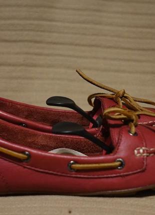 Отличные бордовые фирменные кожаные мокасины keen сша 38 р.