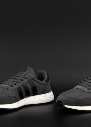 Мужские кроссовки email adidas iniki grey black 42-43-443 фото