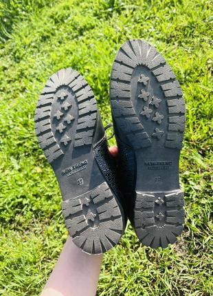 Кожаные туфли на шнурках италия р.364 фото