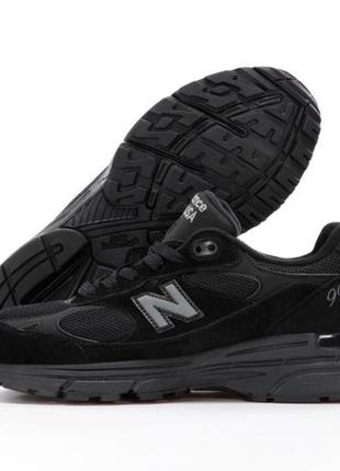 Кросівки чоловічі  замшеві new balance 993 black5 фото