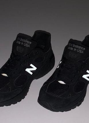 Кросівки чоловічі  замшеві new balance 993 black8 фото