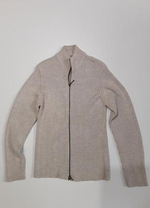 Фирменная полушерстяная кофта свитер m1 фото