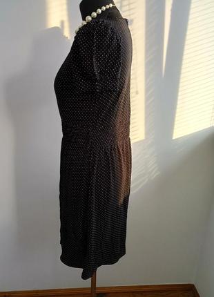 Чорне платтячко в горошок від warehouse2 фото