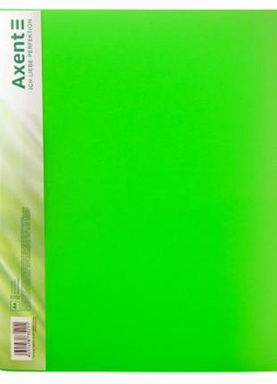Папка із затискачем axent a4 700 мкм прозора зелена (1301-26-a)