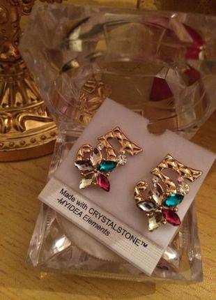 Стильные серьги chane*l 5