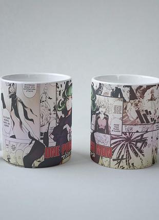 ● детская чашка - ванпанчмен / one-punch man ●