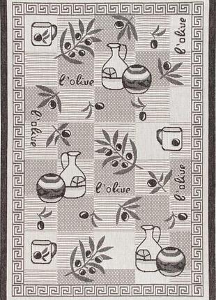 Ковер безворсовый на резиновой основе karat flex 955/08 1.33x1.95 м прямоугольный серый черный