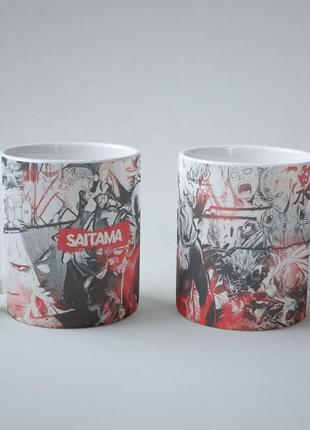 ● детская чашка - ванпанчмен / one-punch man ●