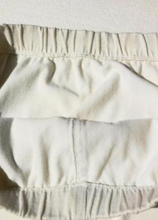 Белая трикотажная юбка. хлопок. германия.6 фото