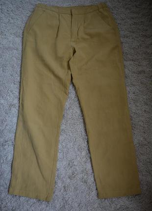 Натуральні завужені брюки, ліоцелл, льон, united colours of benetton1 фото