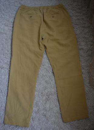 Натуральні завужені брюки, ліоцелл, льон, united colours of benetton2 фото