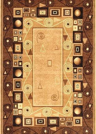 Килим karat gold 387/12 1.60x2.25 м прямокутний коричневий бежевий