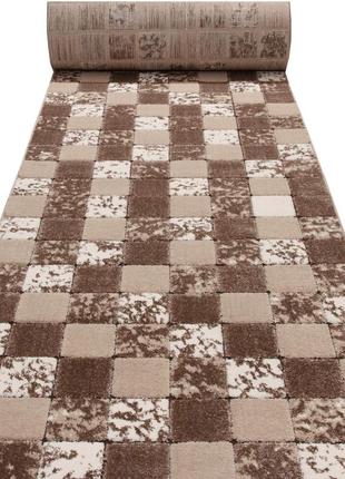 Ковровая дорожка karat fashion 32018/120 1.00 м бежевый коричневый