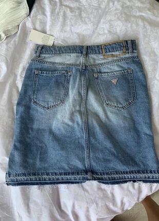 Нова брендова джинсова спідниця від guess, оригінал.2 фото