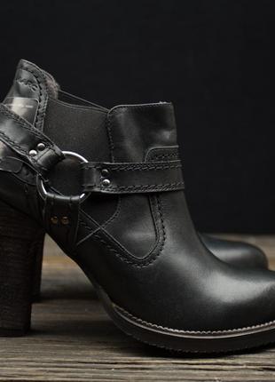 Жіночі шкіряні черевички ботильйони marc оригінал р-38