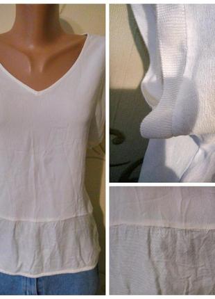 100% вискоза . vila clothes удобная блуза блузка туника футболка