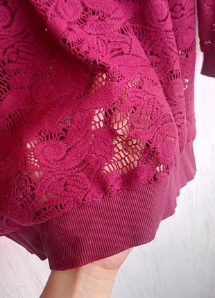 Бордова кофта кофточка блуза светр вільна актуальна фірмова5 фото