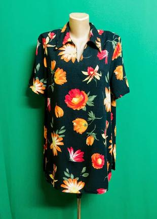 Тонкая вискозная туника classic woman