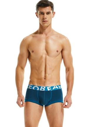 Чоловічі труси-боксери seobean кольору морської хвилі