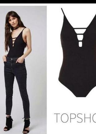 Боди в рубчик topshop s/m1 фото