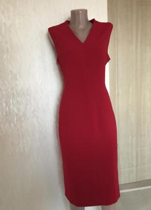 Красивое фирменное красное платье 🥻 12 размера