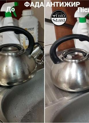 Средство очищающее для удаления пригоревшего жира "фада анти жир (fada anti fat)", 1 л