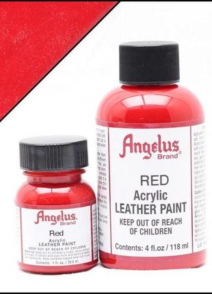Фарба для шкіри angelus red (червоний)1 фото