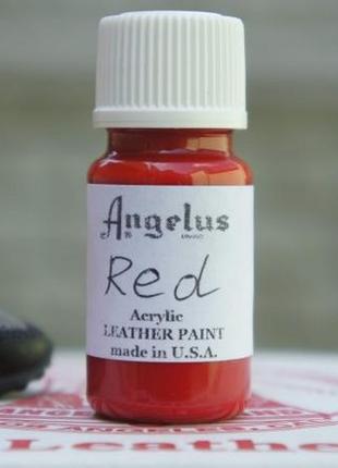 Фарба для шкіри angelus red (червоний)