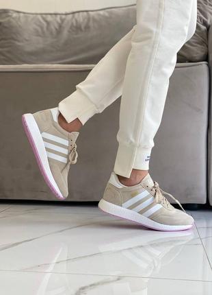 Женские кроссовки adidas iniki beige#адидас2 фото