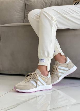 Женские кроссовки adidas iniki beige#адидас7 фото