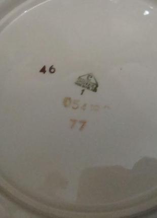 Старинные глубокие тарелки - 19.5 см набор 6 шт фарфор польша новые7 фото
