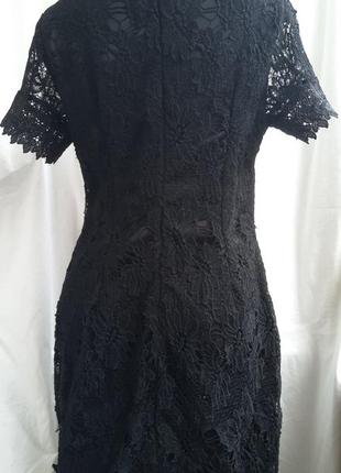 Жіноча чорна мереживна сукня, плаття2 фото