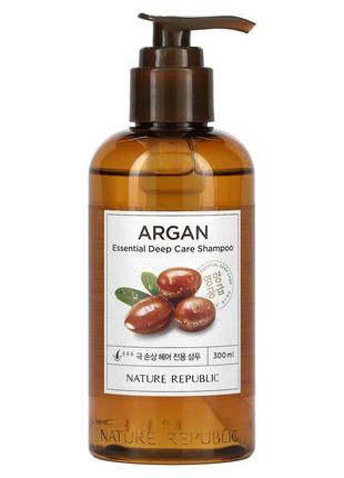 Увлажняющий кондиционер для волос с аргановым маслом nature republic argan essential deep care conditioner