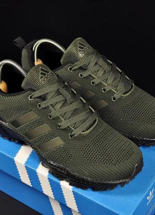 Стильні кросівки адідас adidas чоловічі хакі/зелені текстильні+сітка демі,демісезонні осінні,весняні,літні (на осінь,весна,літо 2023-2024)