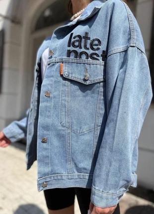 Джинсовая куртка пиджак джинсовка5 фото
