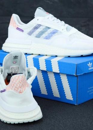 Чоловічі кросівки adidas zx 500 white \ адідас зе ікс 500 білі3 фото