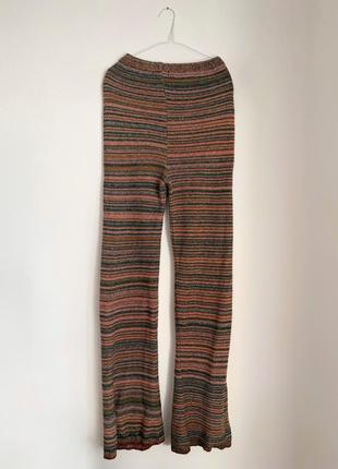 Вязанные разноцветные штаны брюки леггинсы prettlittlething8 фото
