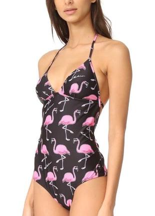 Слитный купальник moschino flamingos swim москино оригинал