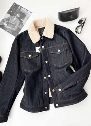 Куртка чоловіча з шерпою armani exchange