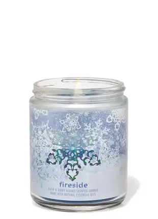 Ароматическая свеча fireside bath and body works