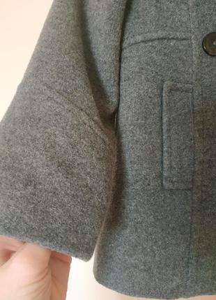 Шерстое пальто для девочки zara 5