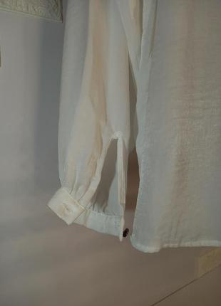 Блуза атласная с длинным рукавом белая блузка10 фото