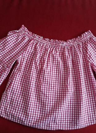 Блуза george штани у клітинку "віши"