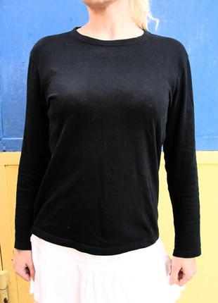 Гольф чорний котоновий базовий унісекс