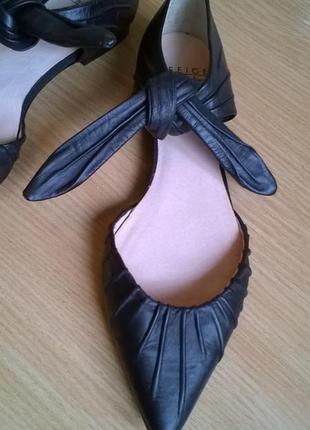Легкие босоножки кожаные туфли 37 р. 25 см. office girl6 фото